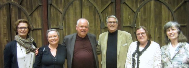 Stora delar av den styrelse, som utsågs vid årsmötet den 10 mars 2014. Från vänster: Bitte Holmquist, Karin Brittsjö, Christer Elfersson, Stig Börjesson, Rigmor Börjesson och Agneta Winqvist. 