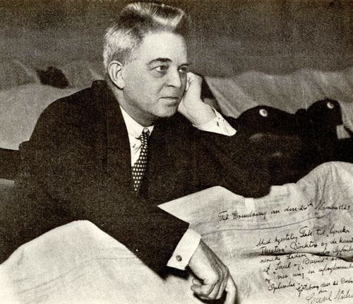 Carl Nielsen på Storan i Göteborg 1928. Foto: Wikimedia Commons.