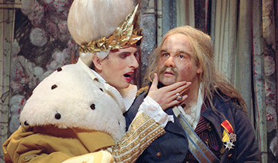 Askungen - med Åke Zetterström och Marcus Schwartz i två ledande roller. Foto: Ingmar Jernberg. 