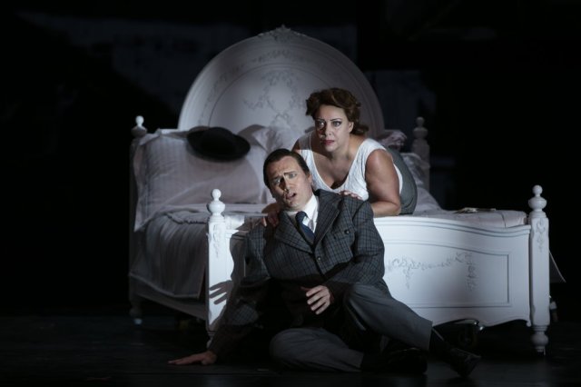John Lundgren and Nina Stemme in Notorious. Photo - Mats Bäcker.